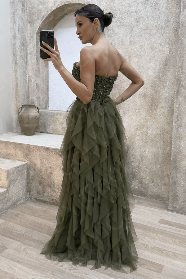 Robe Cérémonie Vert Sapin