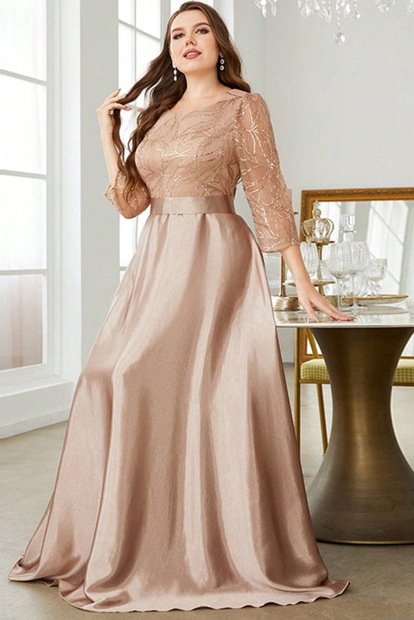 Robe Champagne Grande Taille