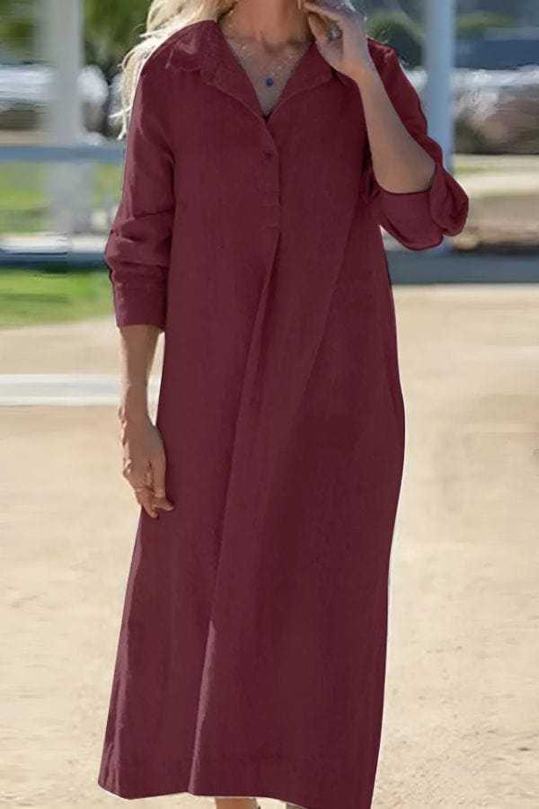 Robe Chemise Bordeaux