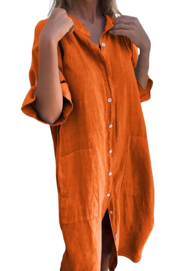 Robe Chemise Terracotta