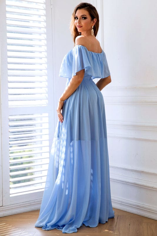 Robe Cocktail Bleu Ciel