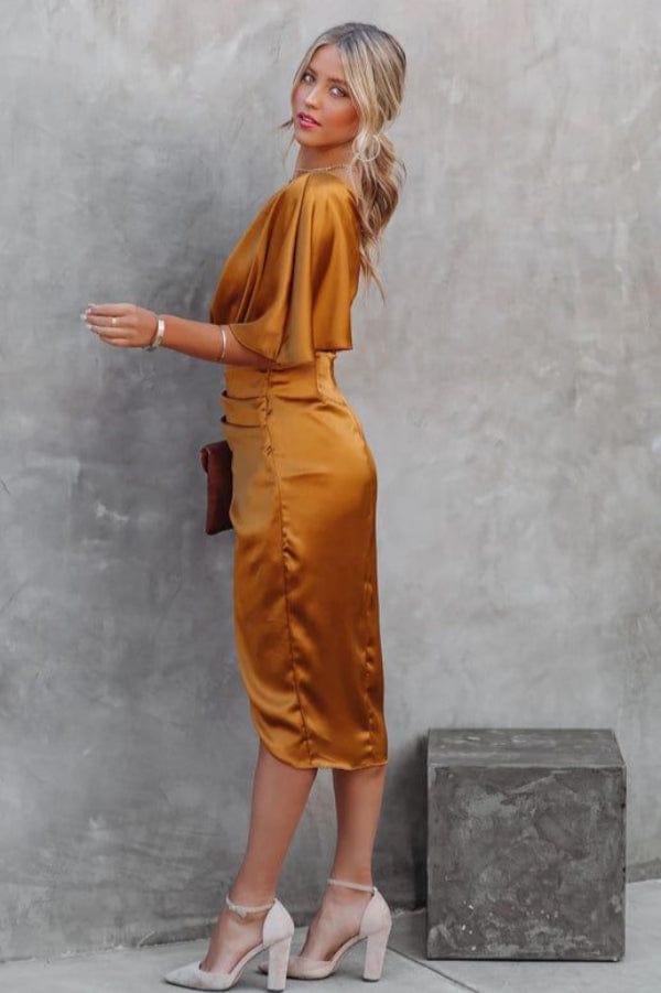 Robe Cocktail Marron