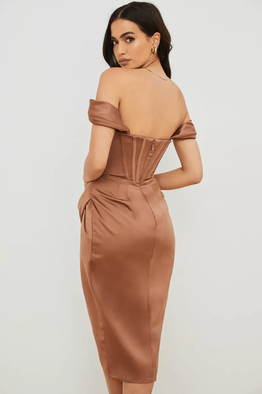 Robe Corset Marron