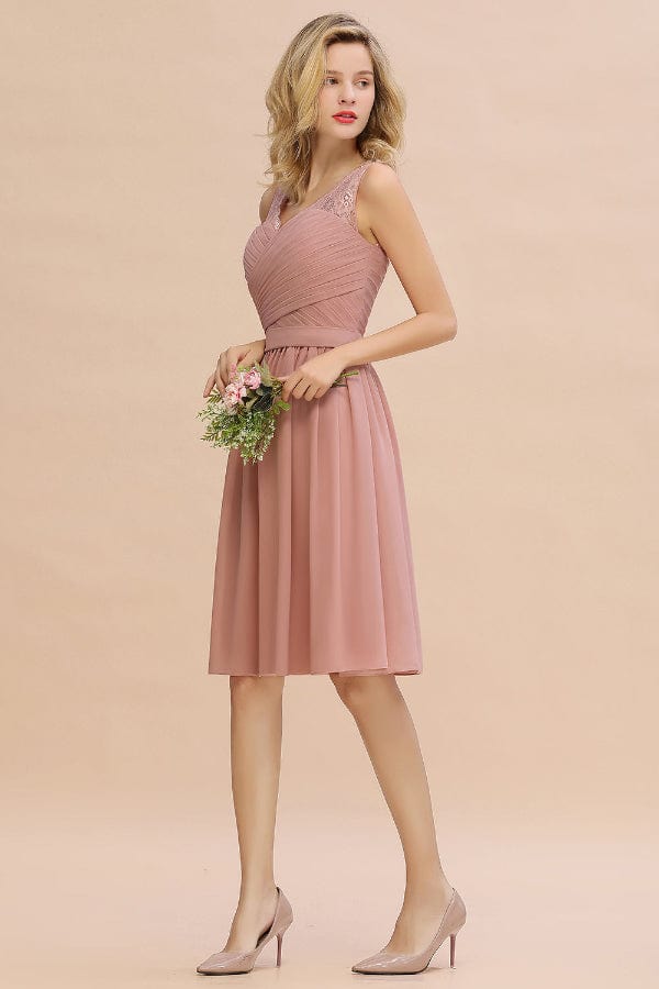 Robe Courte Rose Poudré