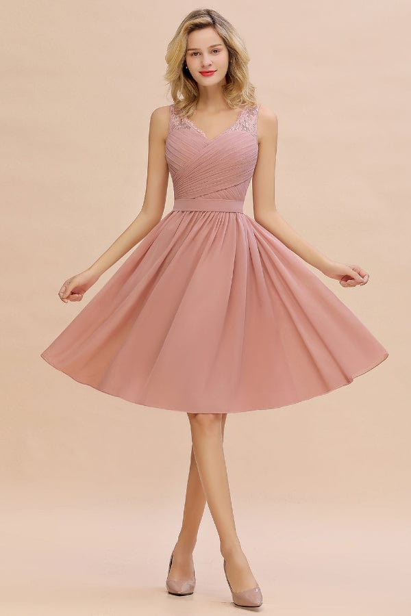 Robe Courte Rose Poudré
