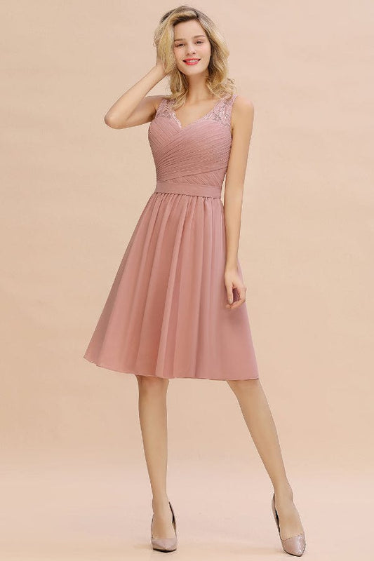Robe Courte Rose Poudré