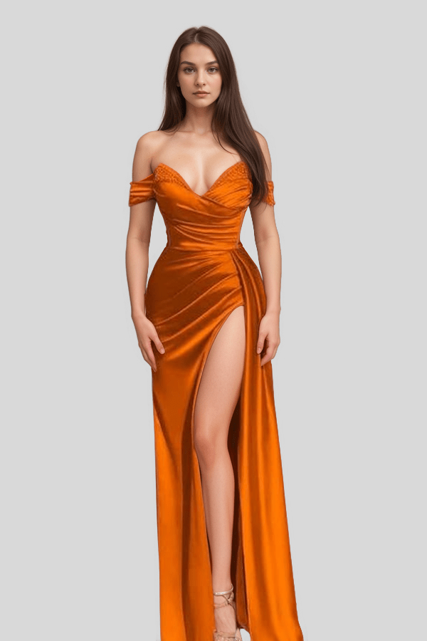 Robe De Ceremonie Orange