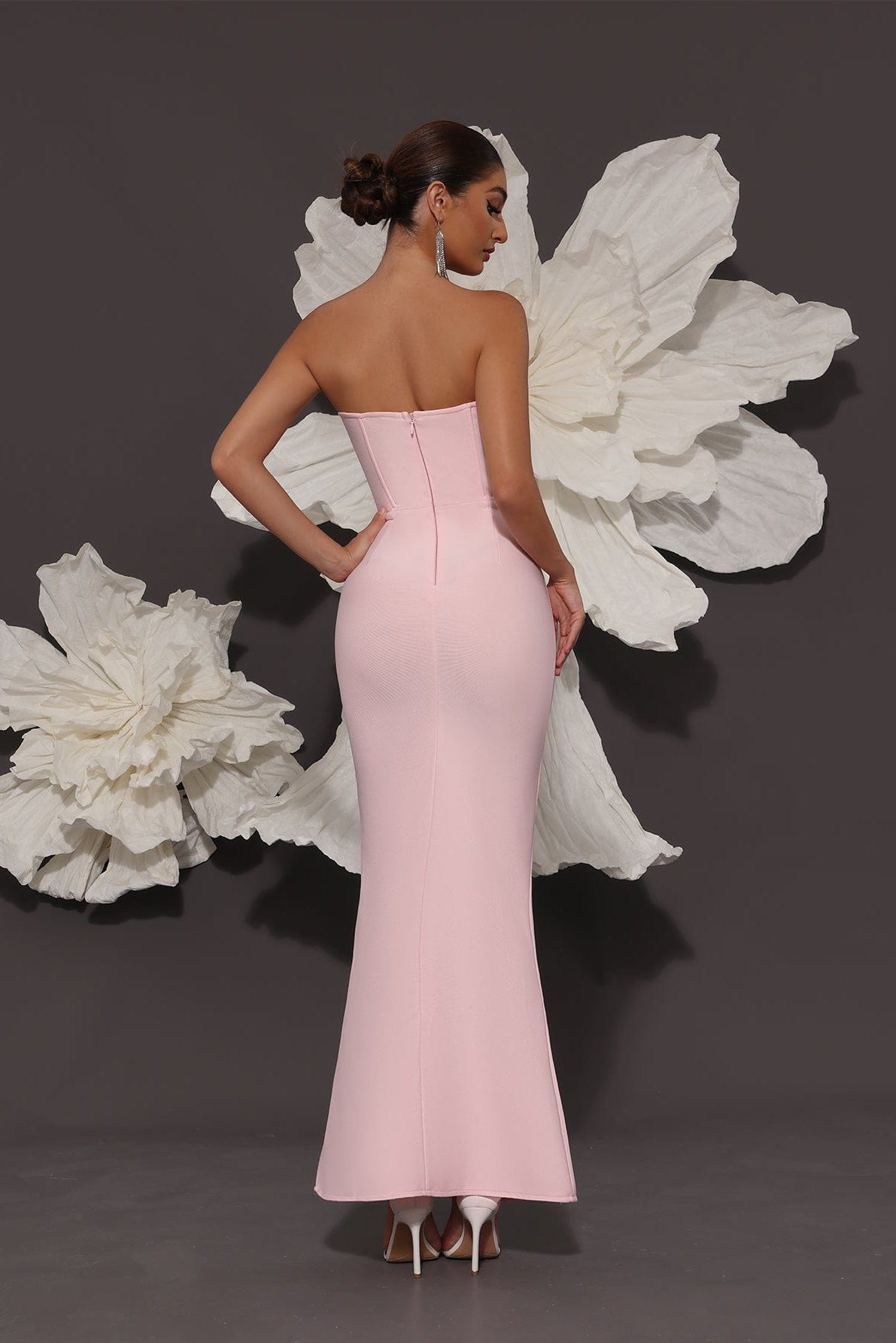 Robe De Ceremonie Rose Poudré