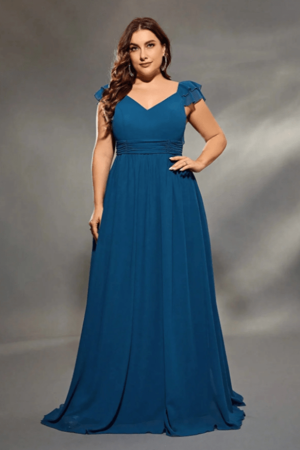 Robe de Demoiselle D'Honneur avec Dos Nu Plongeant