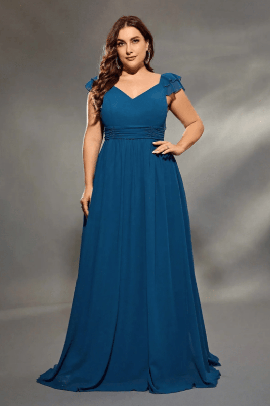 Robe de Demoiselle D'Honneur avec Dos Nu Plongeant