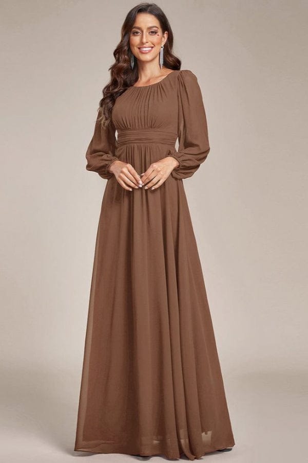 Robe de Demoiselle D'Honneur en Mousseline