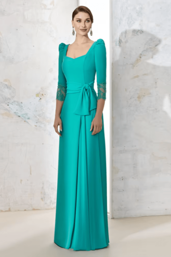 Robe de Demoiselle D'Honneur Turquoise