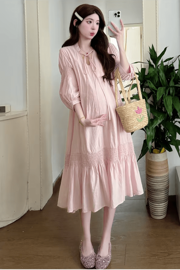 Robe De Grossesse Rose Poudré