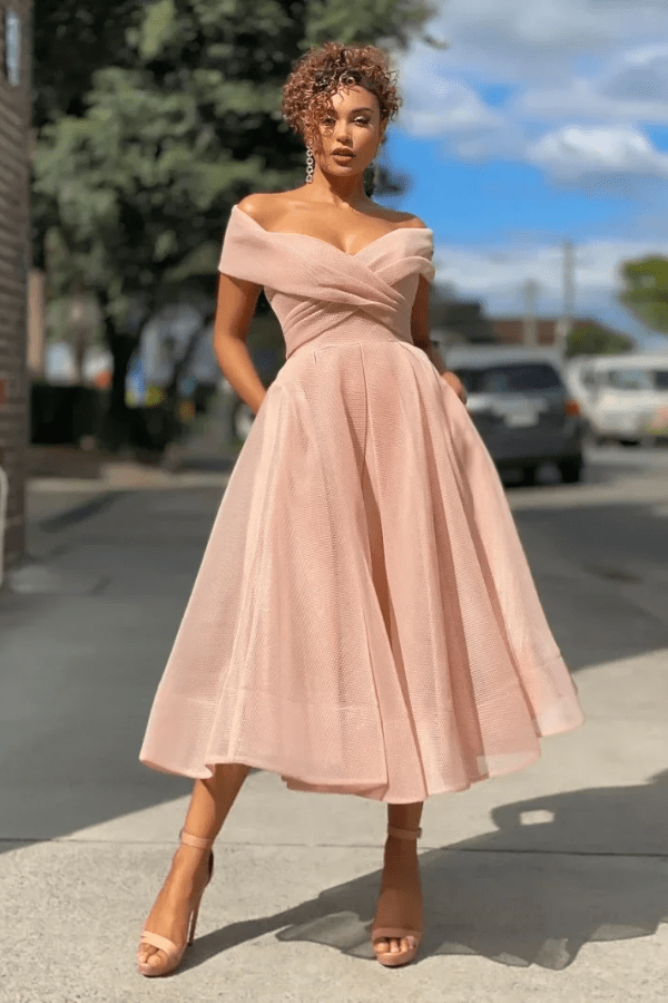 Robe de Princesse Rose Pâle