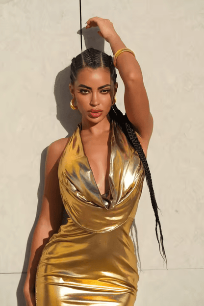 Robe de Soirée Dorée