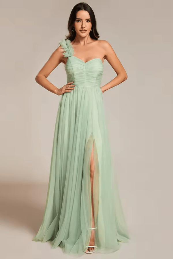 Robe De Soirée Vert D'Eau