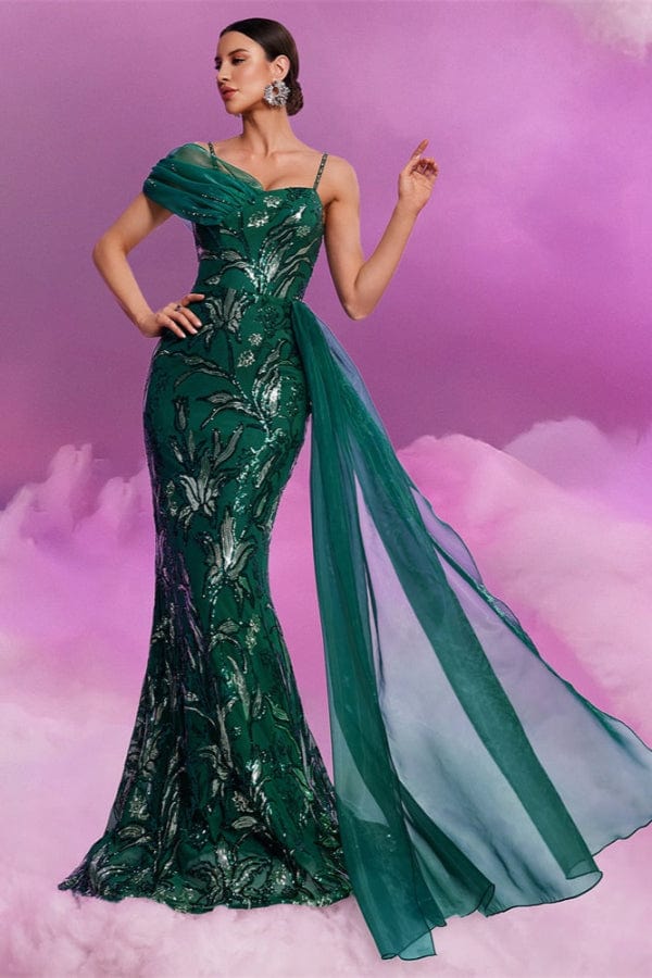 Robe De Soirée Vert Émeraude