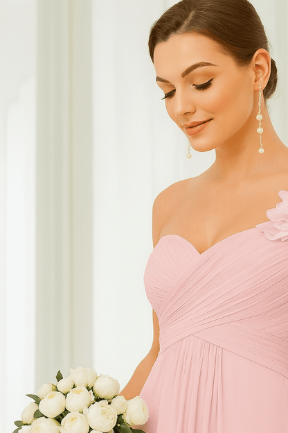 Robe De Témoin Rose Pâle