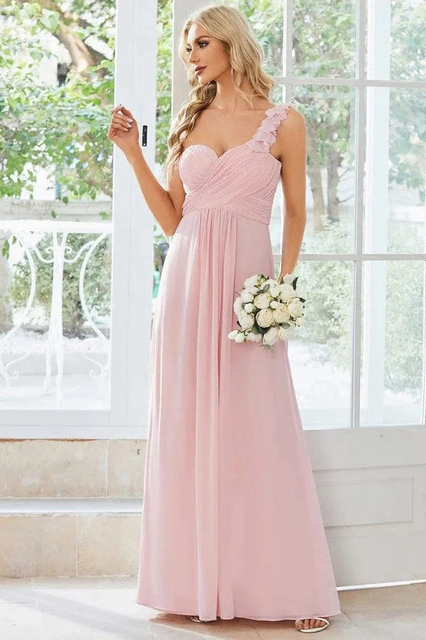 Robe De Témoin Rose Pâle