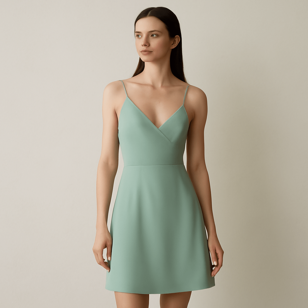 robe demoiselle d'honneur courte vert sauge