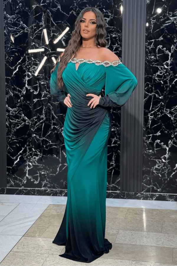 Robe Demoiselle D'Honneur Bicolore