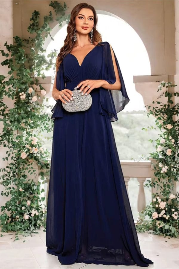Robe Demoiselle D'Honneur Bleu Nuit
