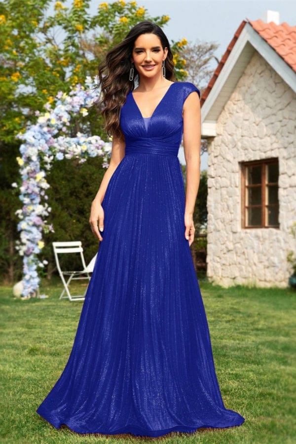 Robe Demoiselle D'Honneur Bleu Royal