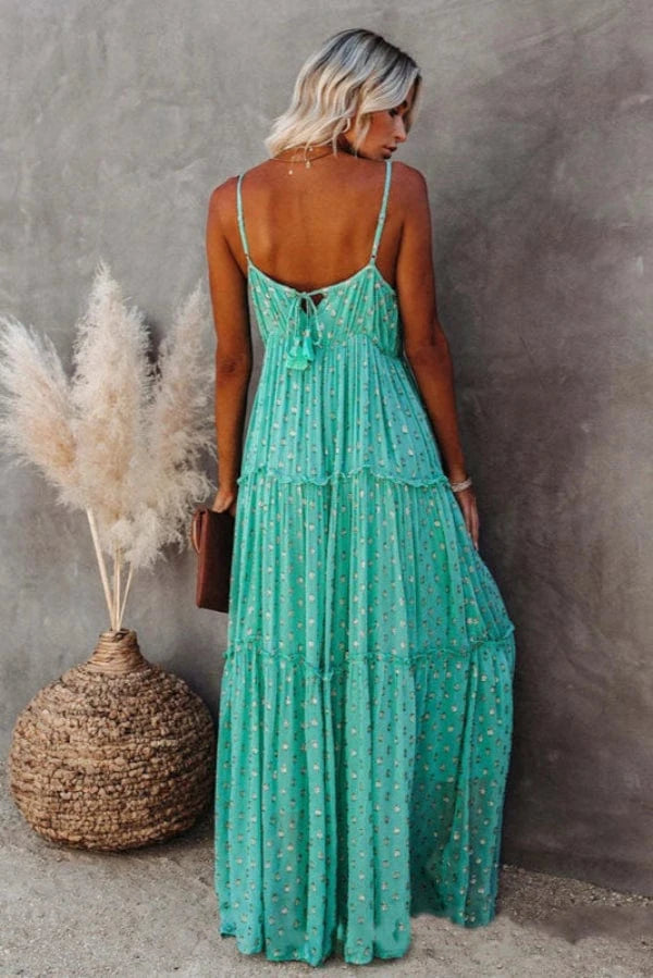 Robe Demoiselle D'Honneur Bleu Vert