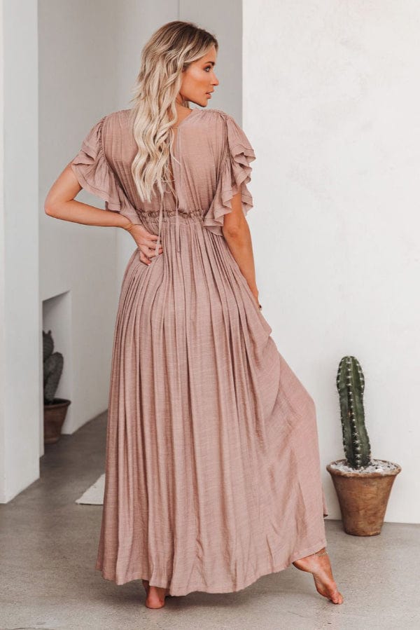 Robe Demoiselle D'Honneur Boheme Rose