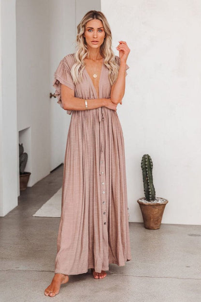 Robe Demoiselle D'Honneur Boheme Rose
