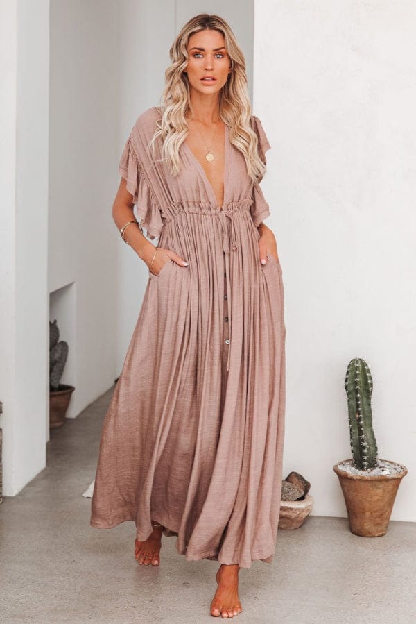 Robe Demoiselle D'Honneur Boheme Rose