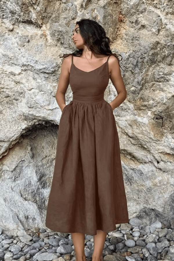 Robe Demoiselle D'Honneur Chocolat