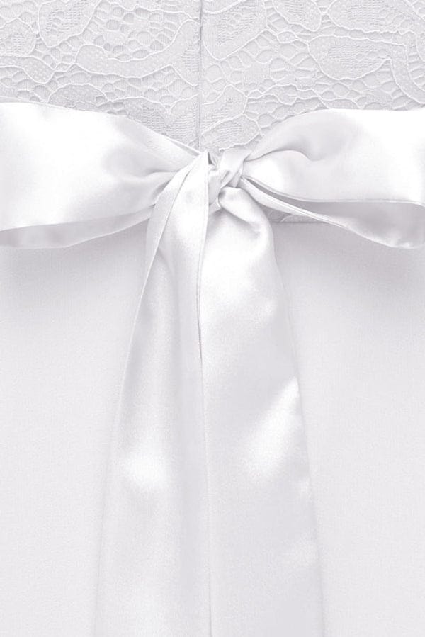 Robe Demoiselle D'Honneur Courte Blanche