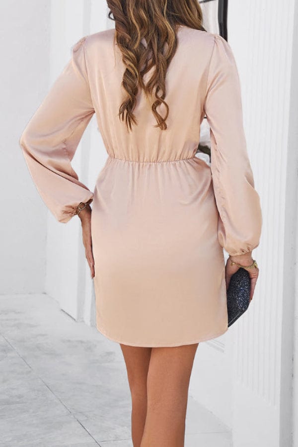 Robe Demoiselle D'Honneur Courte Rose Poudré