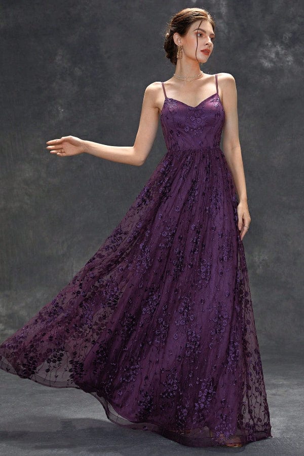 Robe Demoiselle D'Honneur Dentelle Longue