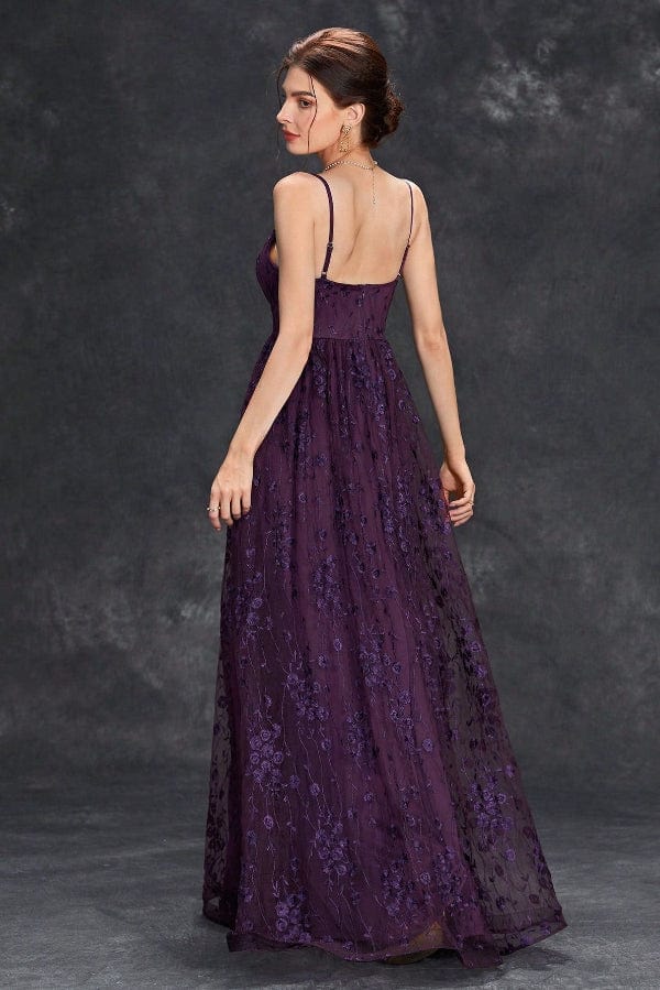 Robe Demoiselle D'Honneur Dentelle Longue