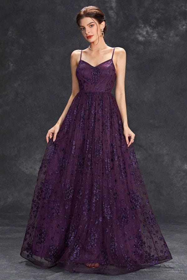 Robe Demoiselle D'Honneur Dentelle Longue