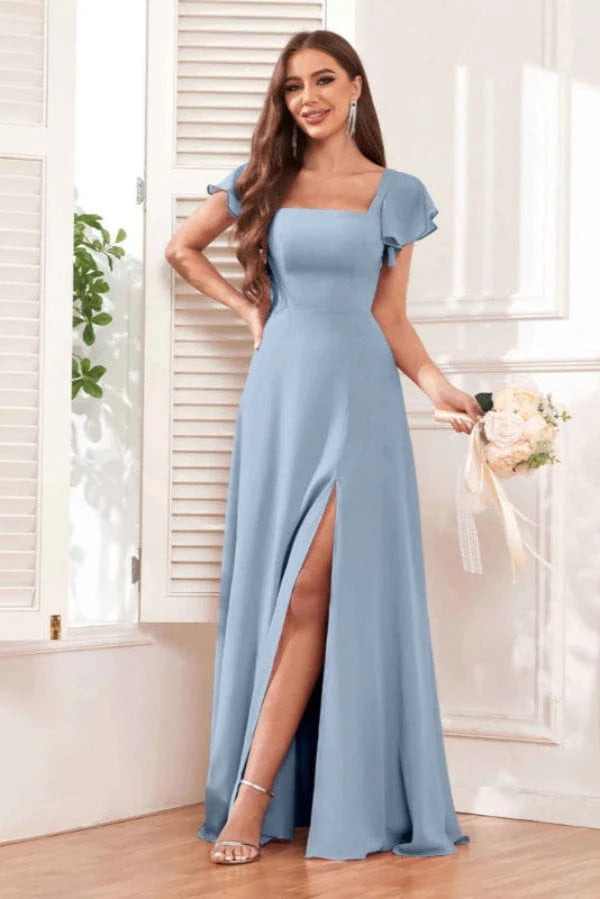 Robe Demoiselle D'Honneur Dusty Blue