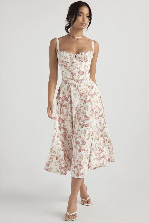 Robe Demoiselle d'Honneur Fleurie