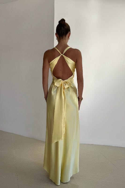 Robe Demoiselle d'Honneur Jaune