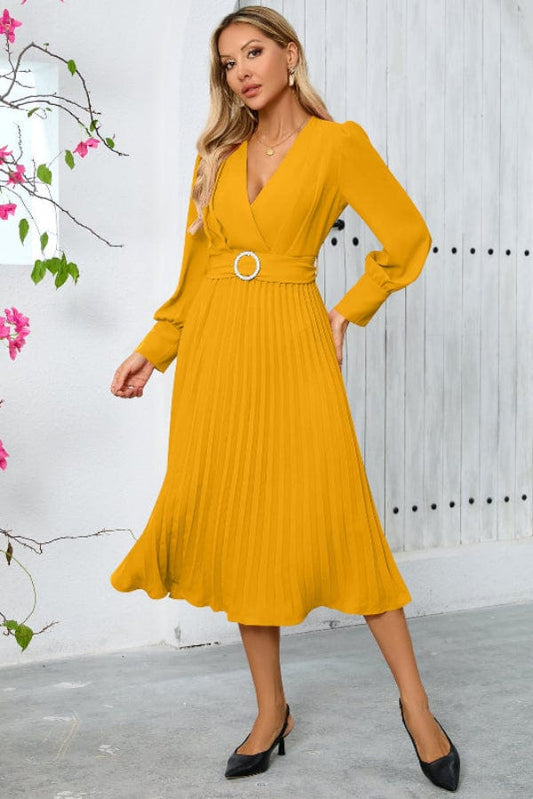 Robe Demoiselle D'Honneur Jaune Moutarde
