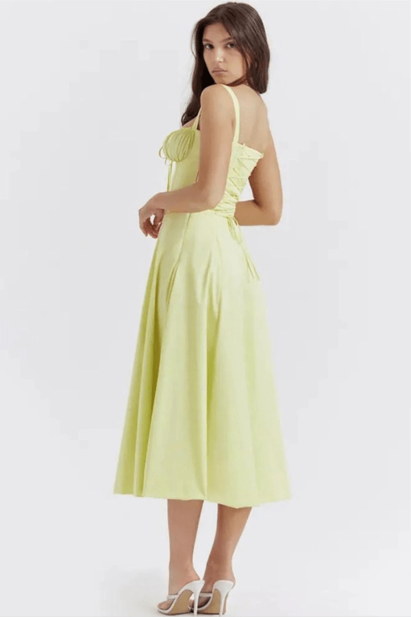 Robe Demoiselle d'Honneur Jaune Pâle