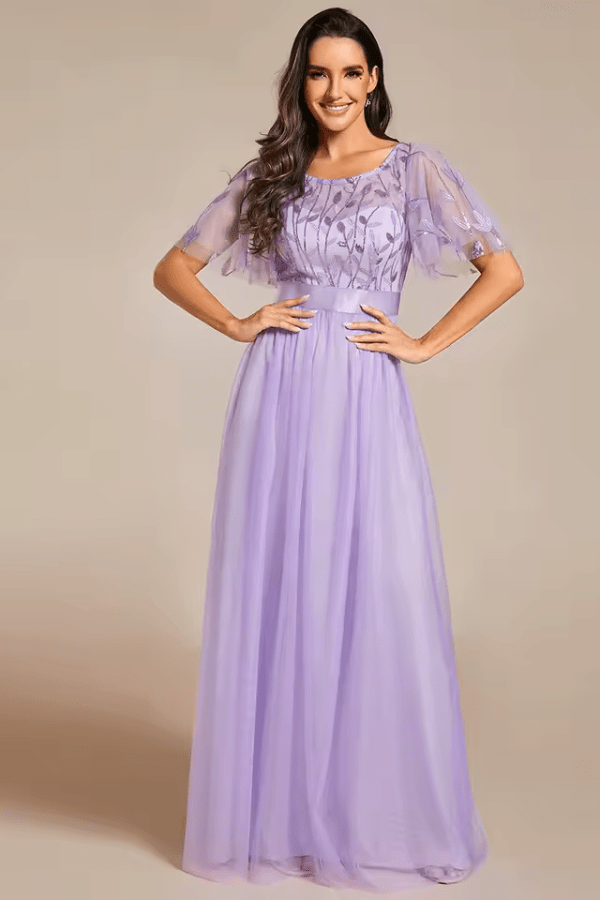 Robe Demoiselle D'Honneur Lavande