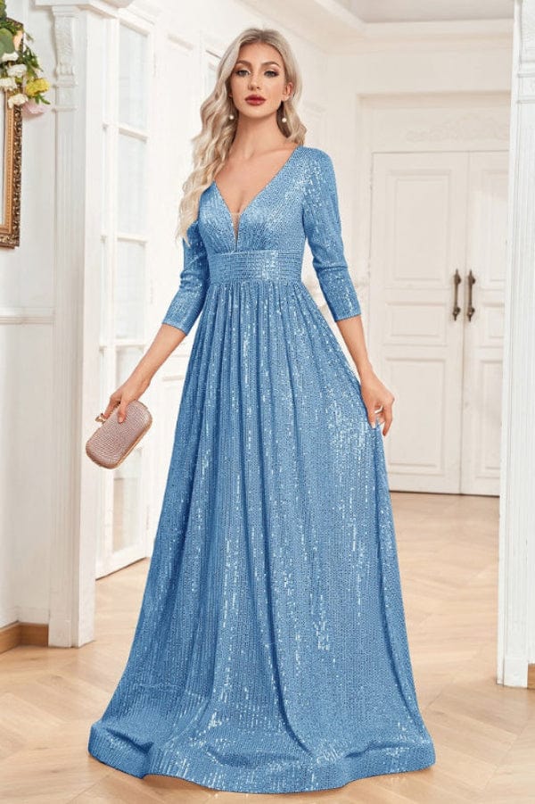 Robe Demoiselle D'Honneur Manche 3/4