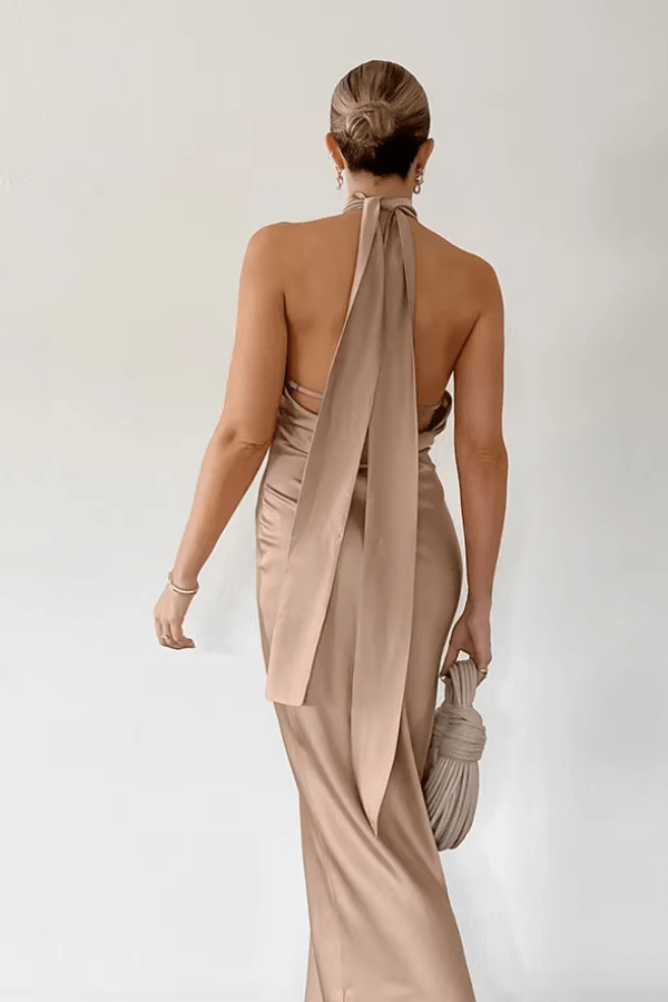 Robe Demoiselle D'Honneur Moka