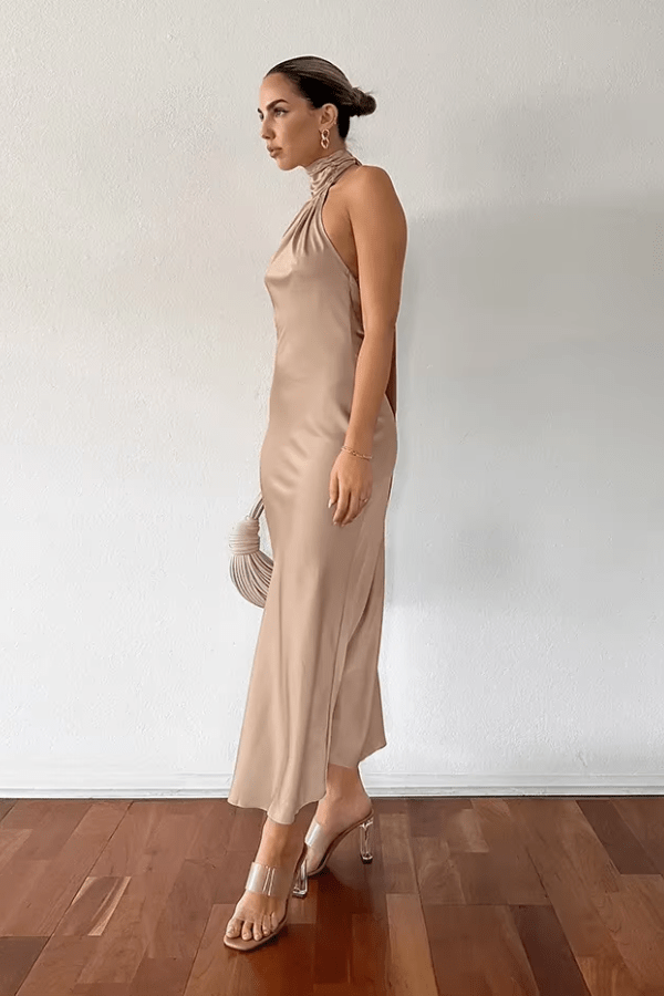 Robe Demoiselle D'Honneur Moka
