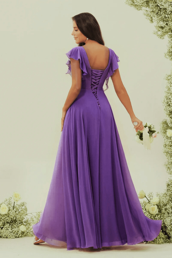 Robe Demoiselle D'Honneur Parme