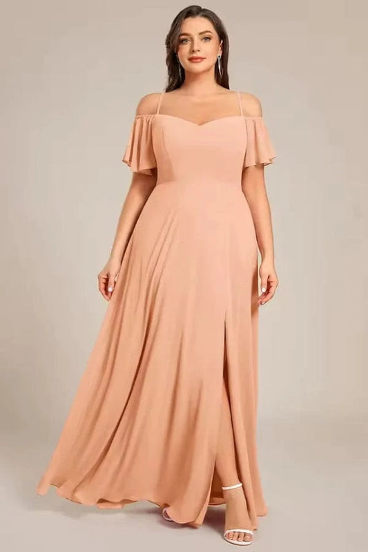 Robe Demoiselle D'Honneur Peche