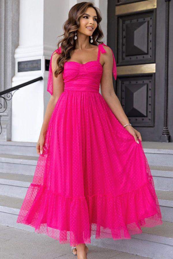 Robe Demoiselle D'Honneur Rose Bonbon