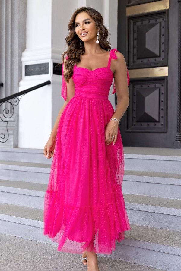 Robe Demoiselle D'Honneur Rose Bonbon